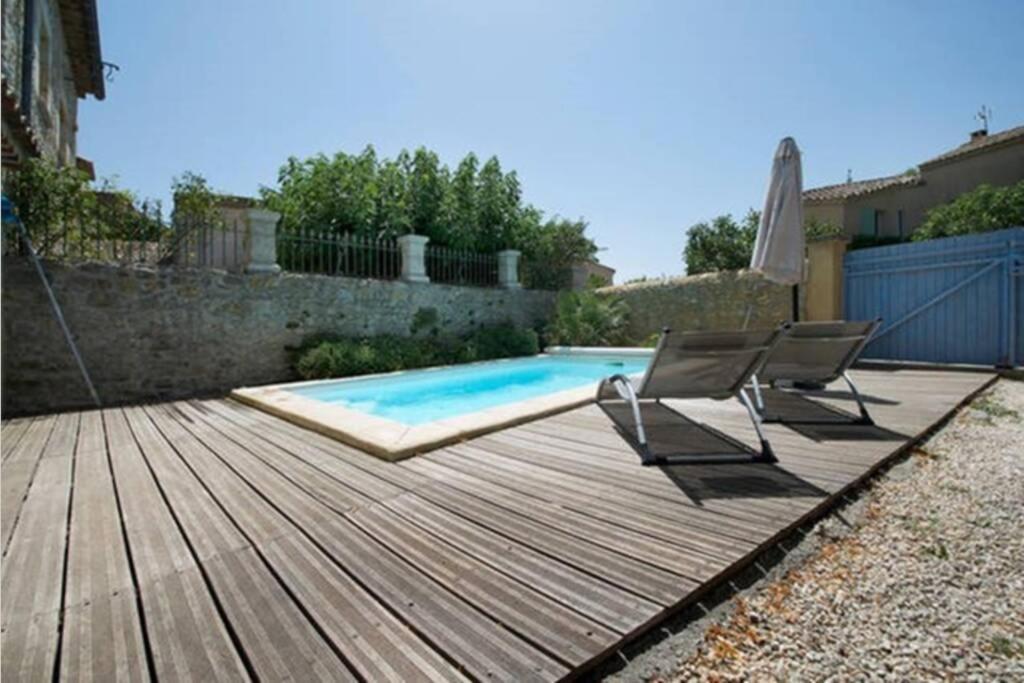 Maison De Plain Pied Pour 4 Pers Piscine Lussan Lussan  Εξωτερικό φωτογραφία